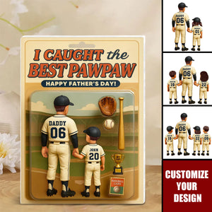 We Caught The Best Dad Baseball Personalized Acrylic Plaque