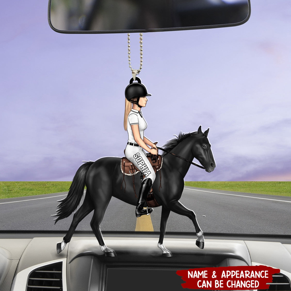 Personalized Gifts Custom Horse Riding Ornament For Horse Lovers, Friends