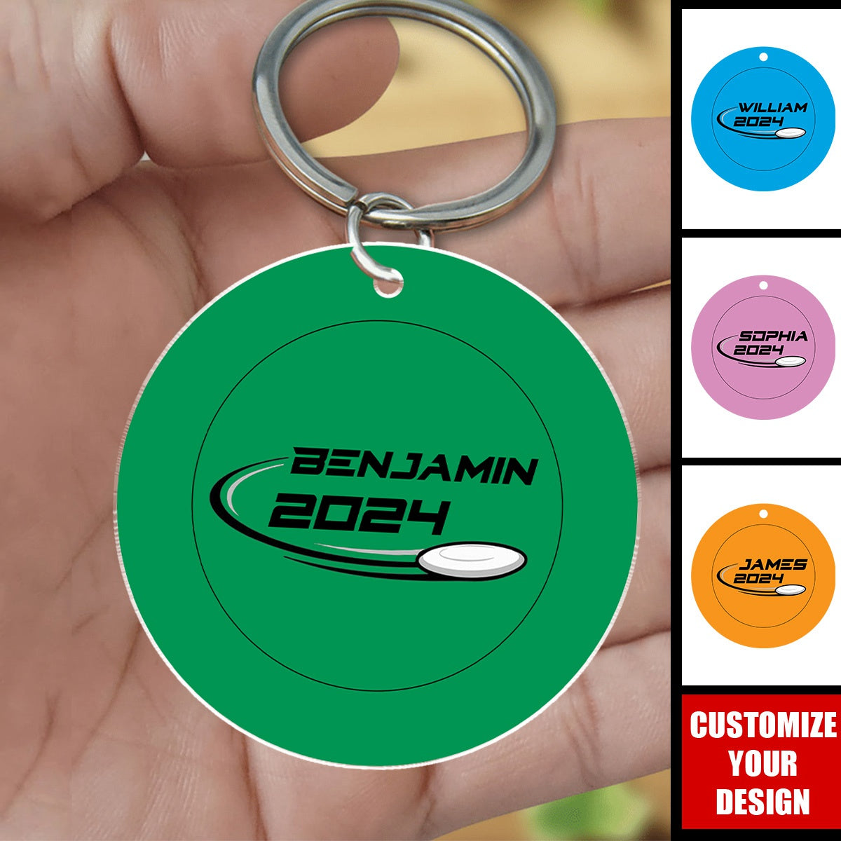 Ultimate Flying Discs - Personalized Acrylic Keychain, Gift For Ultimate Player