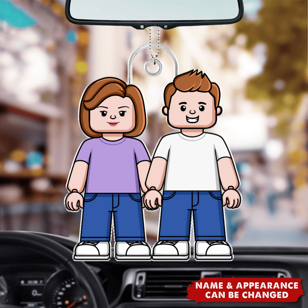 Couple Together - Personalized Car Ornament