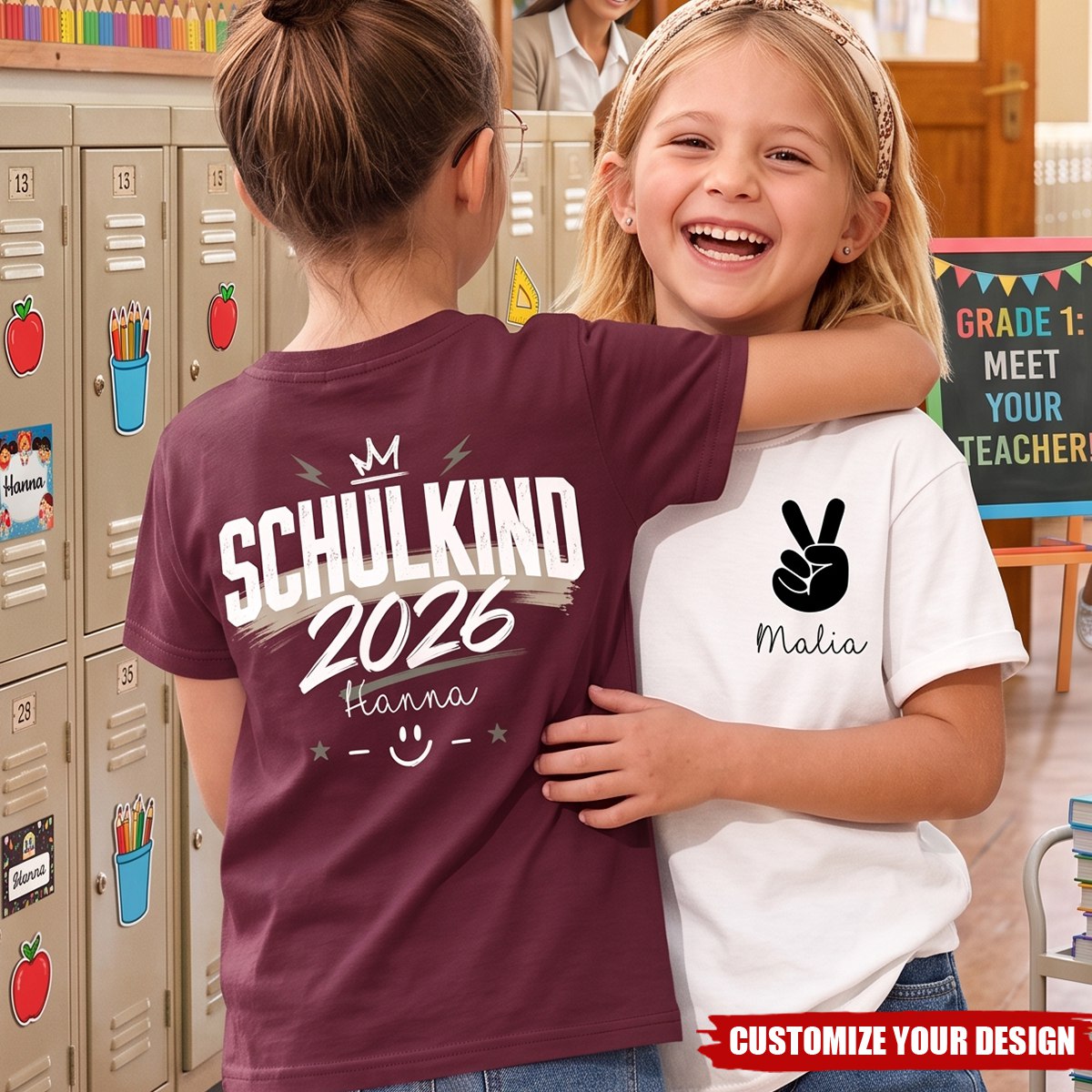 First Day of School 2026 - Personalized Kids Shirt with Name, Back to School Gift