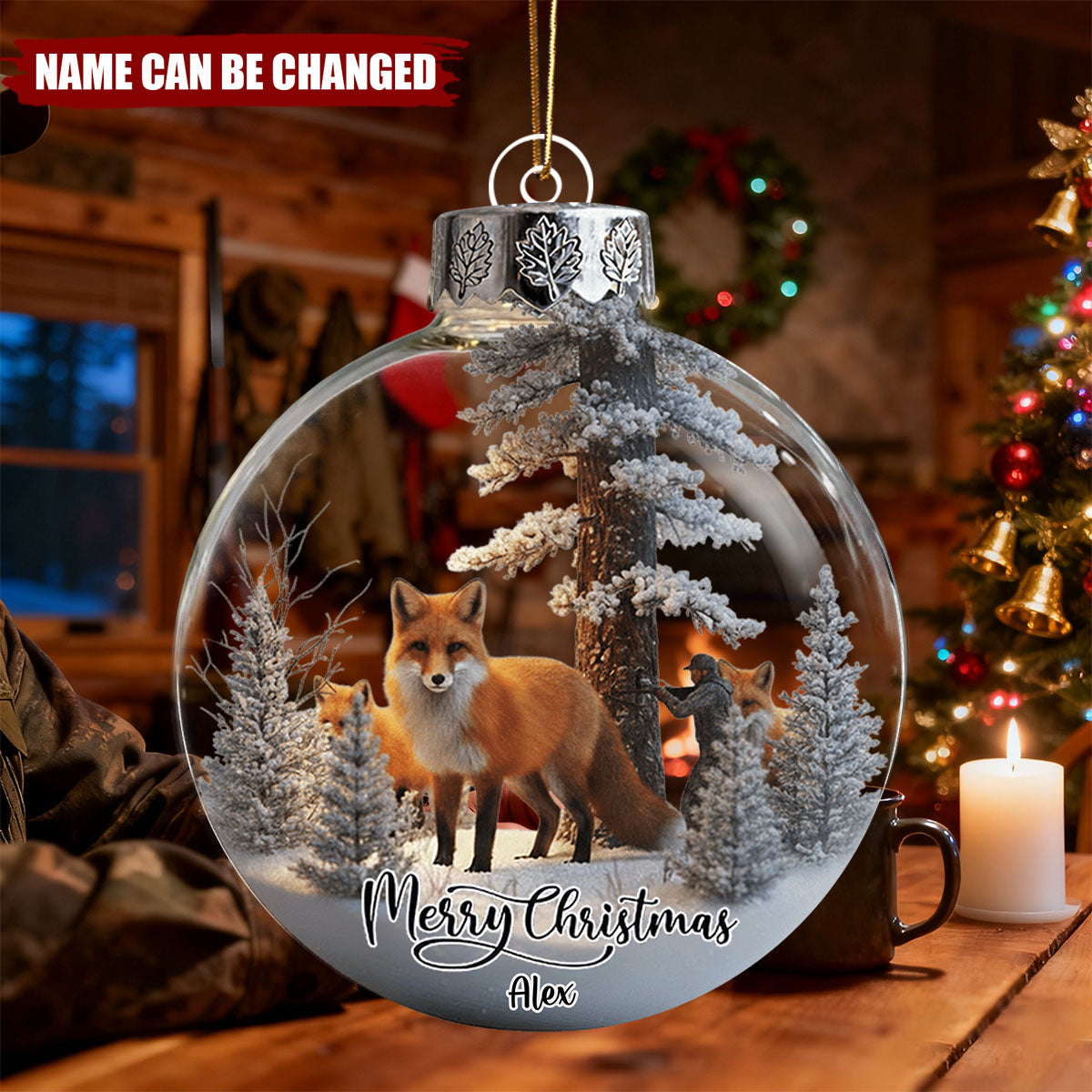 Christmas Gift For Hunters - Personalized Hunting Ornament