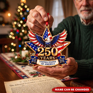 America 250th Eagle Ornament 2026, Bald Eagle Acrylic Holiday Decor Gift
