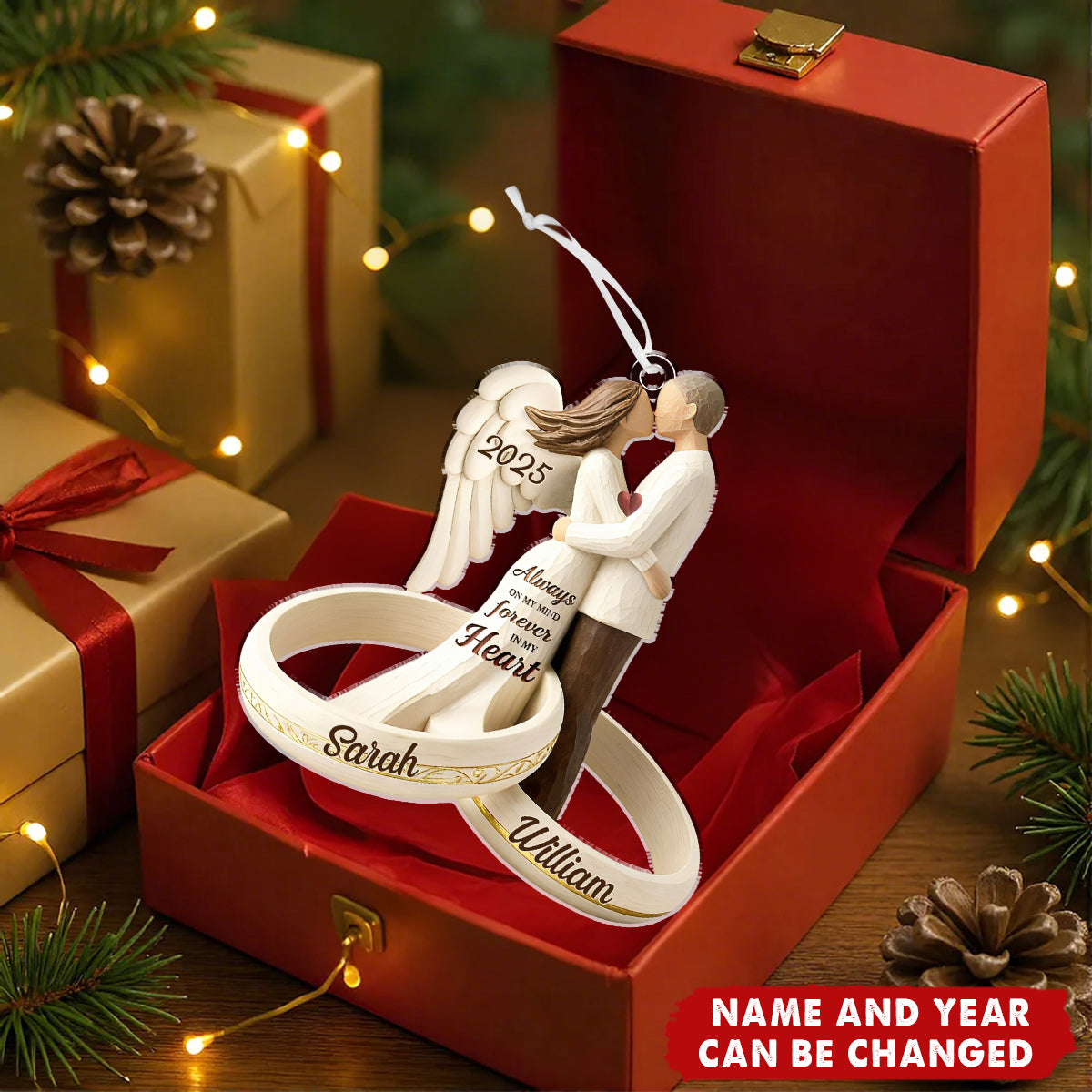 Always On My Mind - Personalized Christmas Acrylic Ornament