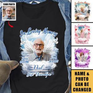 Custom Upload Photo In Loving Memory Shirt
