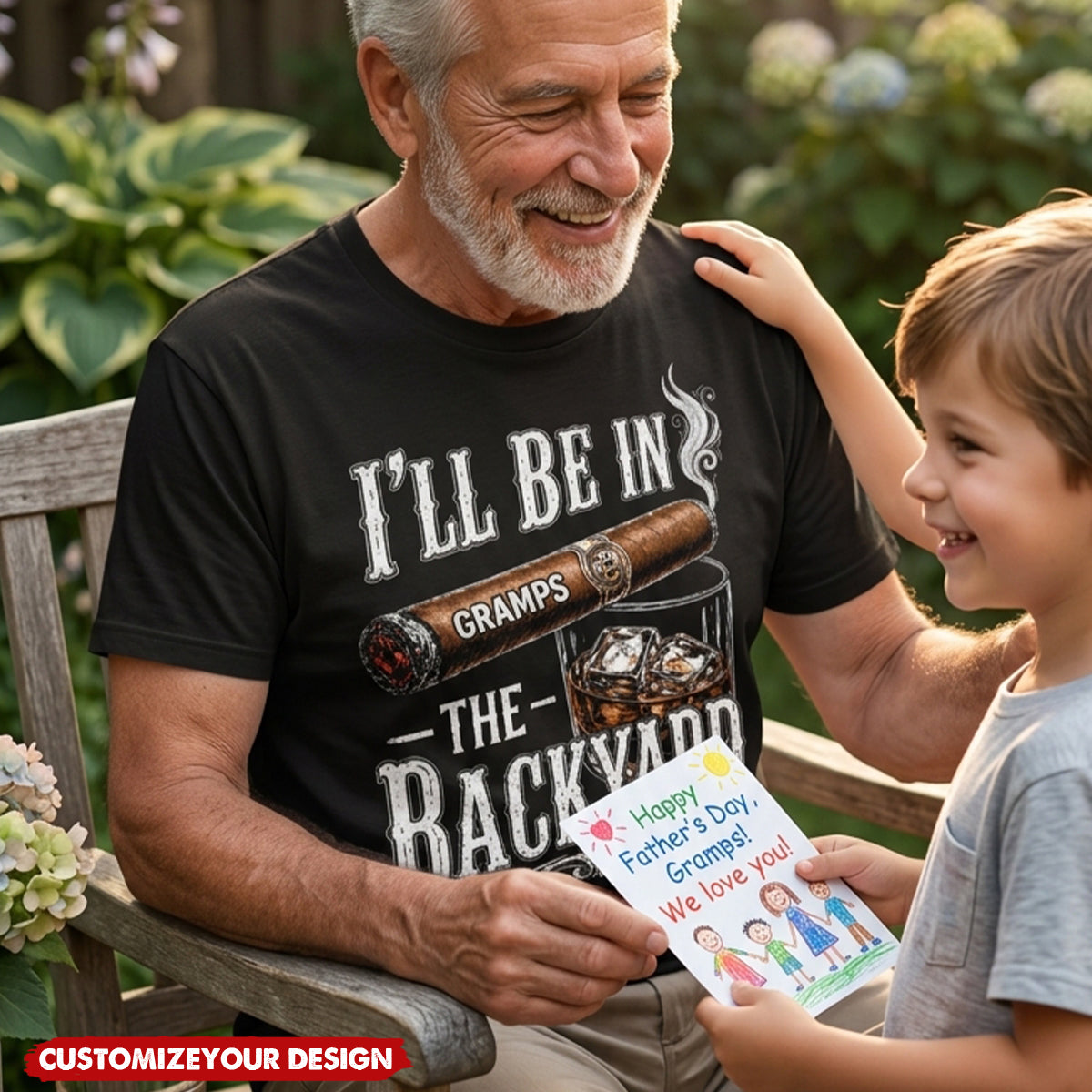 I’ll Be In The Backyard - Funny Shirt For Him, Husband, Grandpa, Dad - Personalized Shirt