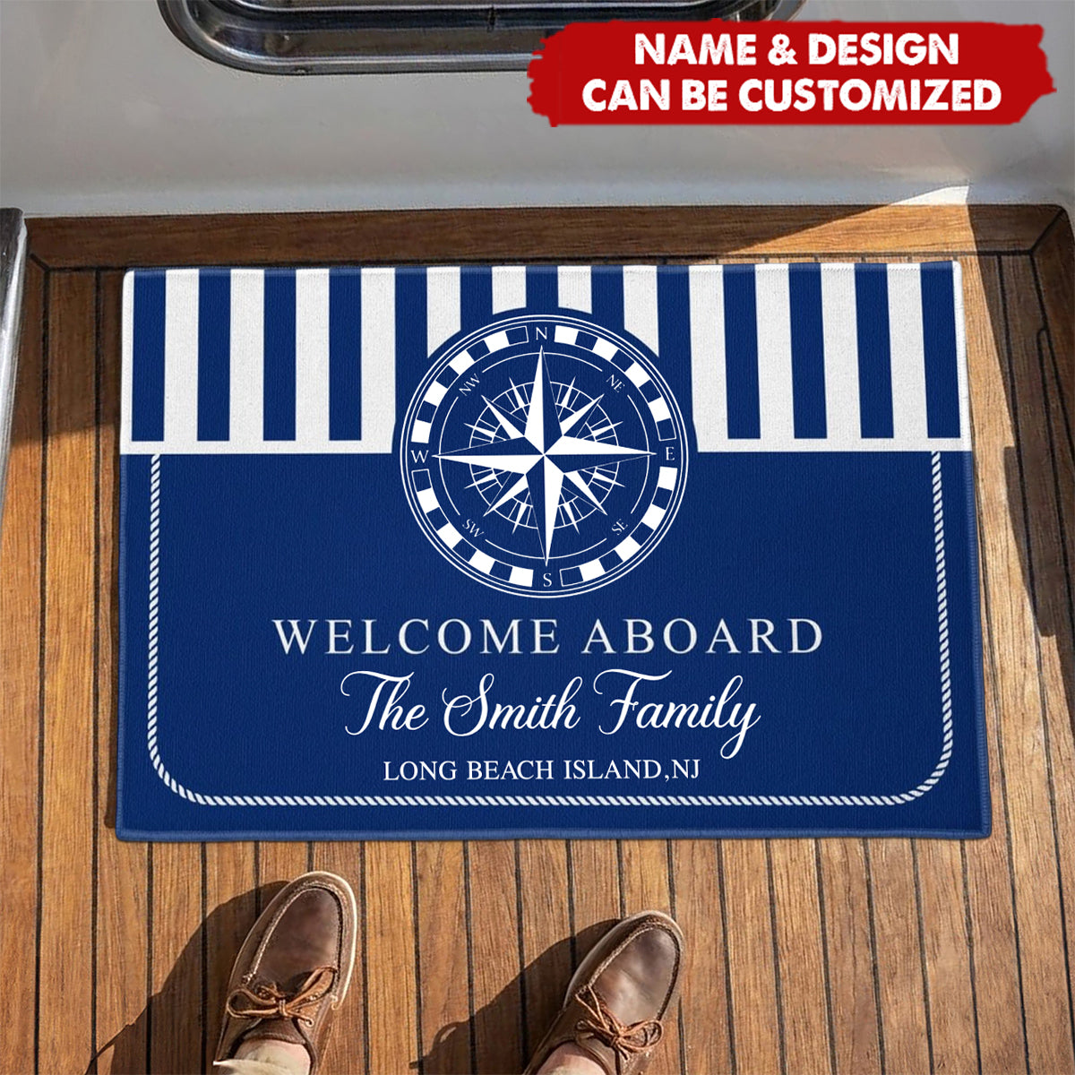 Welcome Aboard - Personalized Doormat