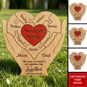 Family Puzzle For Mom, Dad, Daughter, Son You Are The Piece That Hold Us Together - Personalized Puzzle