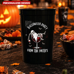 Dancing Skeleton Custom Halloween Plastic Cups - For Halloween Party
