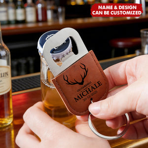 Personalized Bottle Opener Keychain with Custom Engraving, Gift for Him Boyfriend Gift