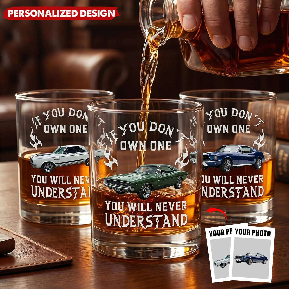 If You Don't Own One You Will Never Understand - Personalized Whiskey Glass - Gifts For Him, Husband, Grandpa, Dad