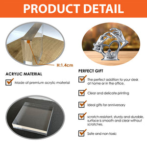 Anniversary Gifts For Couple - Personalized Custom Shaped Acrylic Plaque