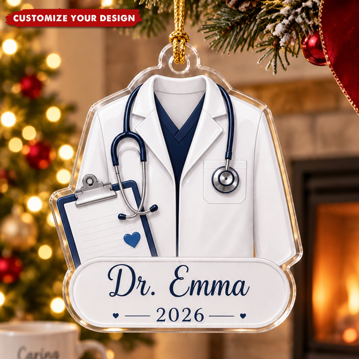 Personalized Doctor Ornament - Medical Appreciation Gift