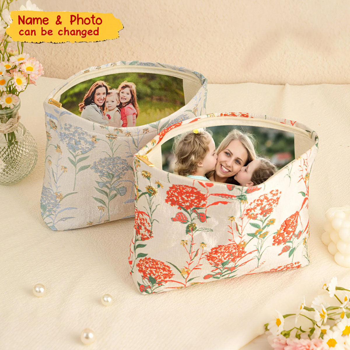 Personalized Photo Lining Purse - Wedding Purse Gift For Mother