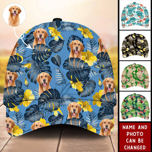 Custom Photo Tropical Style Dog Cat Personalized Classic Cap