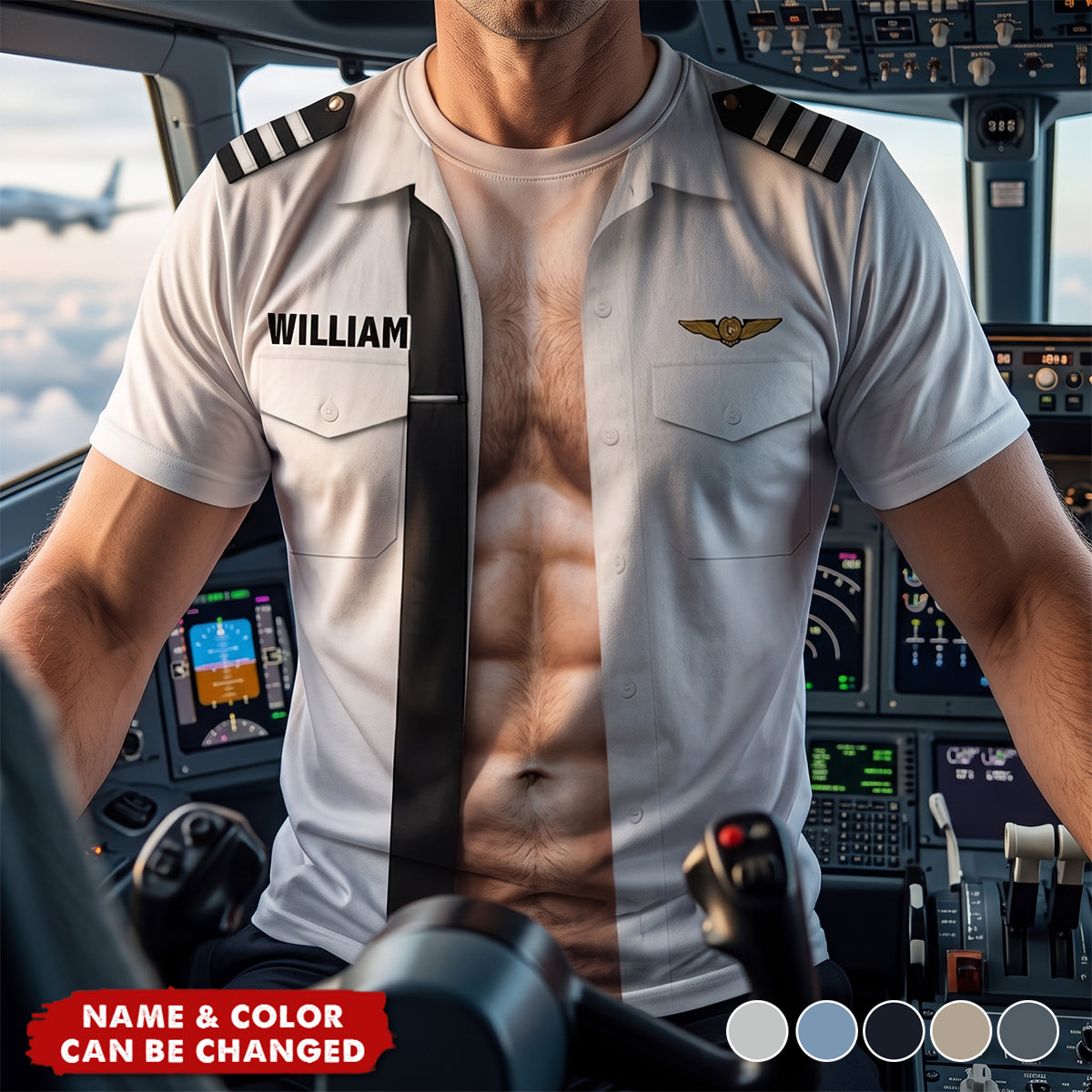 No Gym, Just Pilot T-Shirt - Personalized Gifts