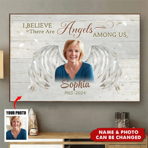 I Believe There Are Angels Among us - Personalized Poster Memorial Gift