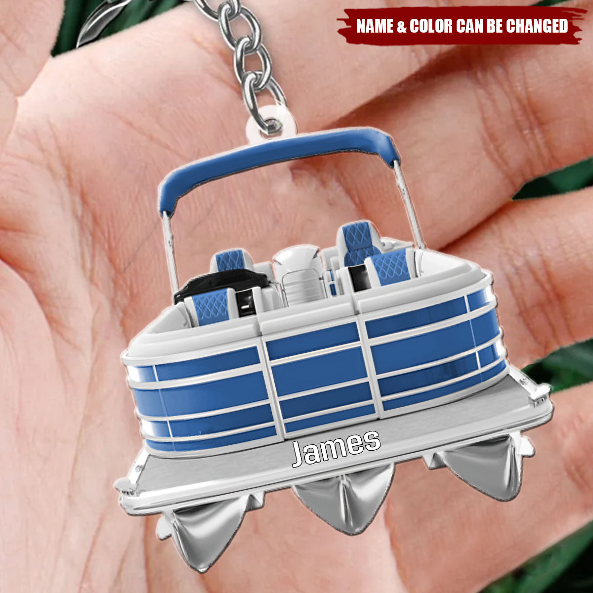 Personalized Gift For Pontoon Lover Keychain