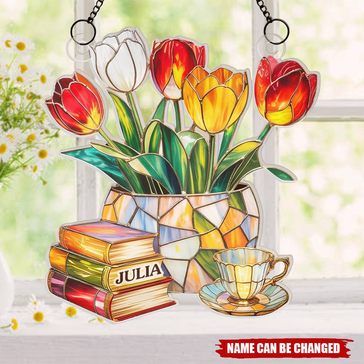 Custom Window Ornament - Personalized Bookish Gifts For Book Lovers