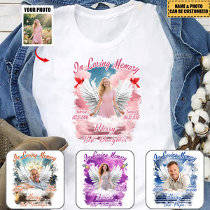 Custom Upload Photo In Loving Memory Shirt