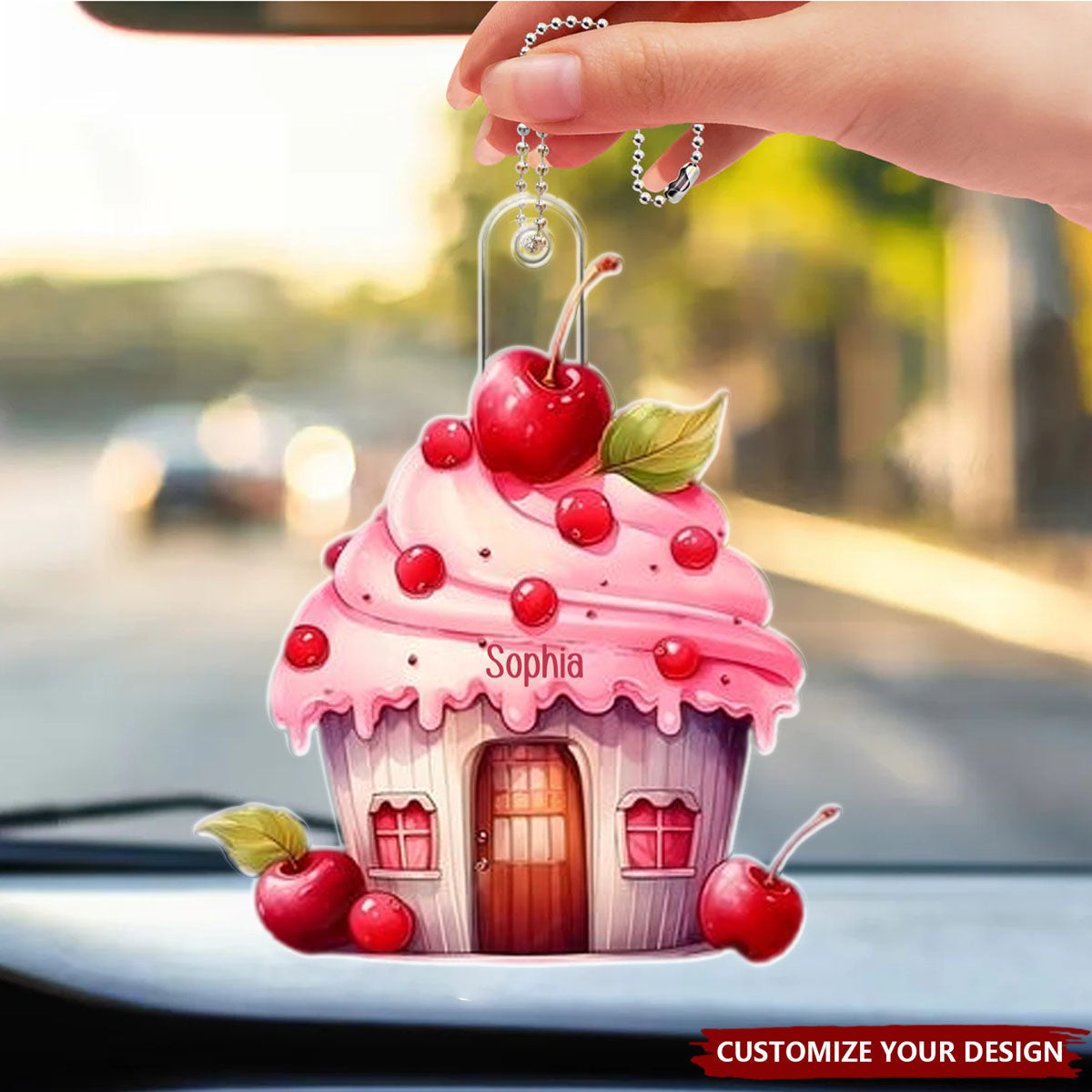 Ice Cream - Personalized Acrylic Ornament, Gift For Ice Cream Lovers