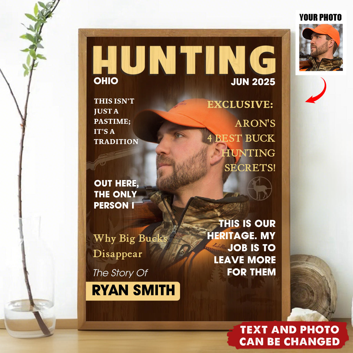 Man Cave Hunting Art - Personalized Poster, Gift For Hunter