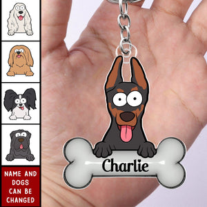 My Dog Keychain - Personalized Keychain - Gift For Dog Owner, Dog Lover