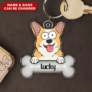 My Dog Keychain - Personalized Keychain - Gift For Dog Owner, Dog Lover