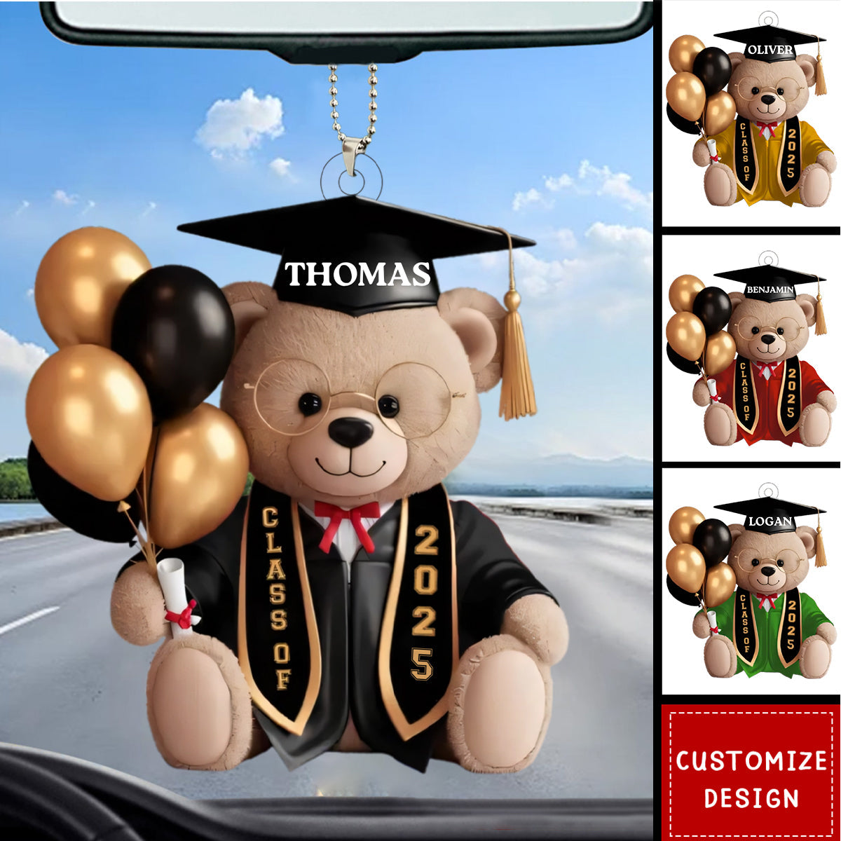 Time To Soar - Family Personalized Acrylic Ornament, Graduation Gift