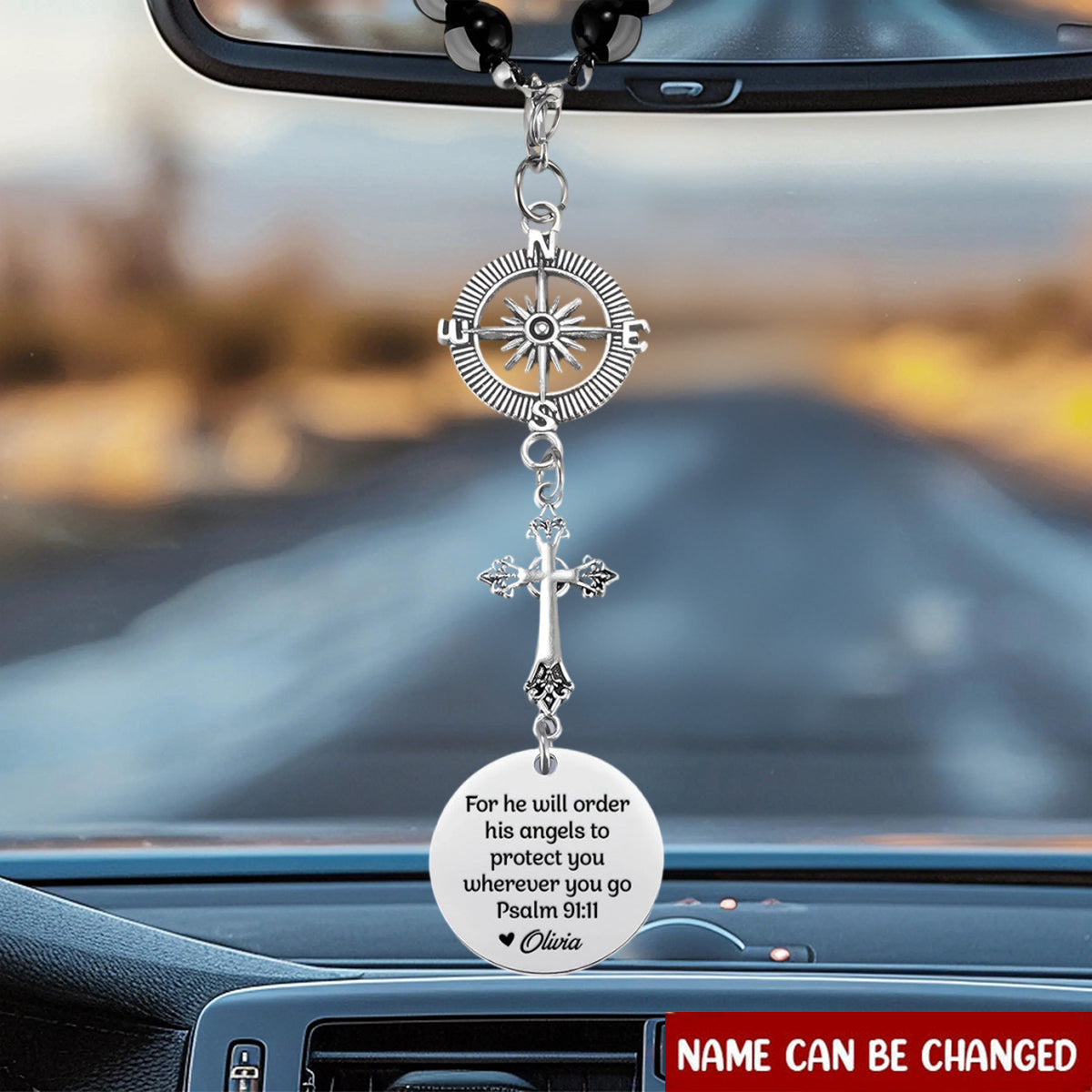 Carry A Piece Of You - Family Personalized Cross Car Ornament