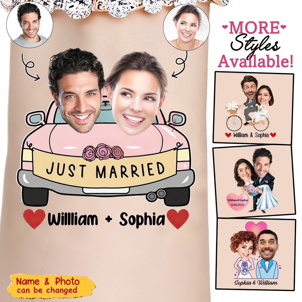 Personalized Wedding Party Tattoo - Custom Wedding Gift Tattoo