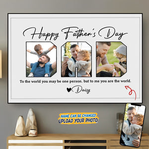 Upload Photo Happy Father's Day Poster