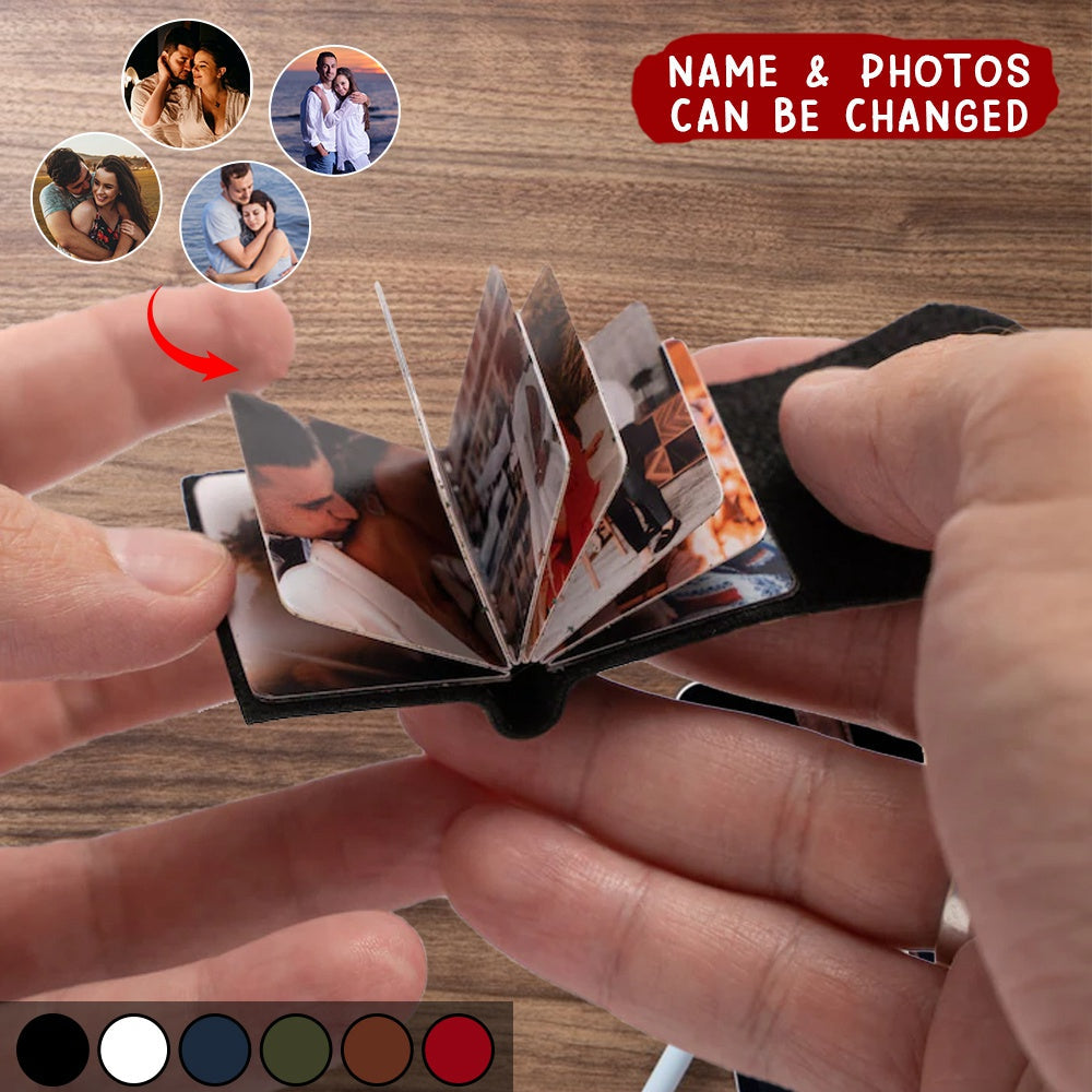 Mini Photo Album Keychain - Personalized Gift, Gift for Him, Her, Christmas Gifts, Boyfriend Christmas Gift, Handmade Gift, Birthday Gift