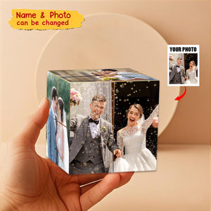 Personalized Eternal Love Custom Photo Cube - Gift For Him, For Her