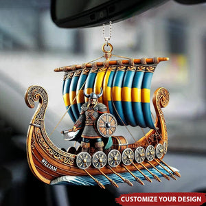 Personalized Ship Car Ornament - Unique Christmas Gift For History Enthusiasts