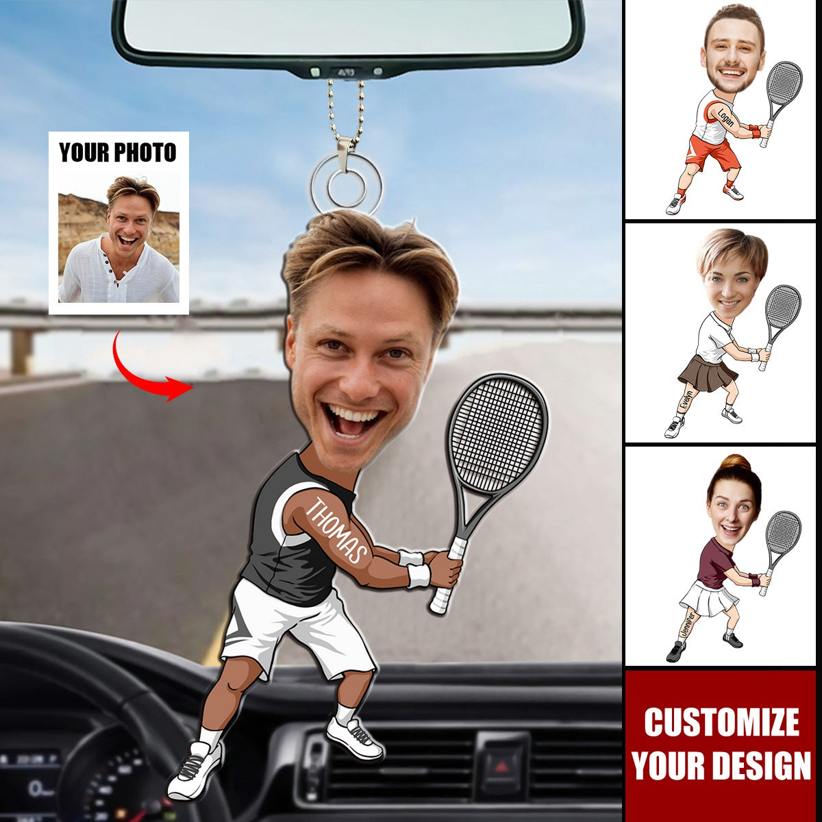 I Don't Always Play Tennis - Personalized Acrylic Car Ornament