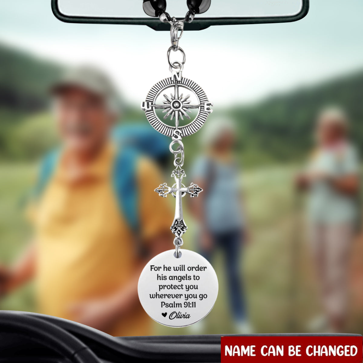 Carry A Piece Of You - Family Personalized Cross Car Ornament
