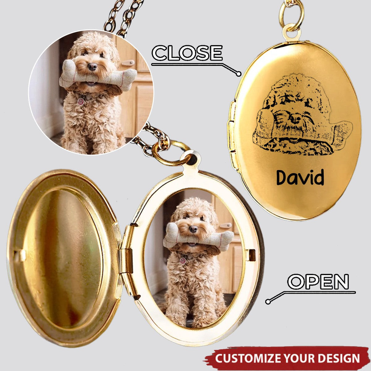 Custom Photo You're Always On My Mind - Memorial Personalized Necklace