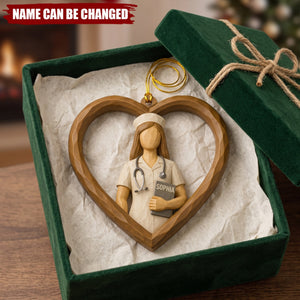 Scrub Life - Personalized Wooden Ornament