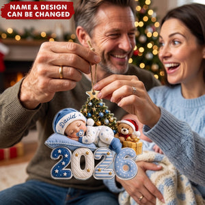 Baby's First Christmas 2026 – Personalized Acrylic Ornament