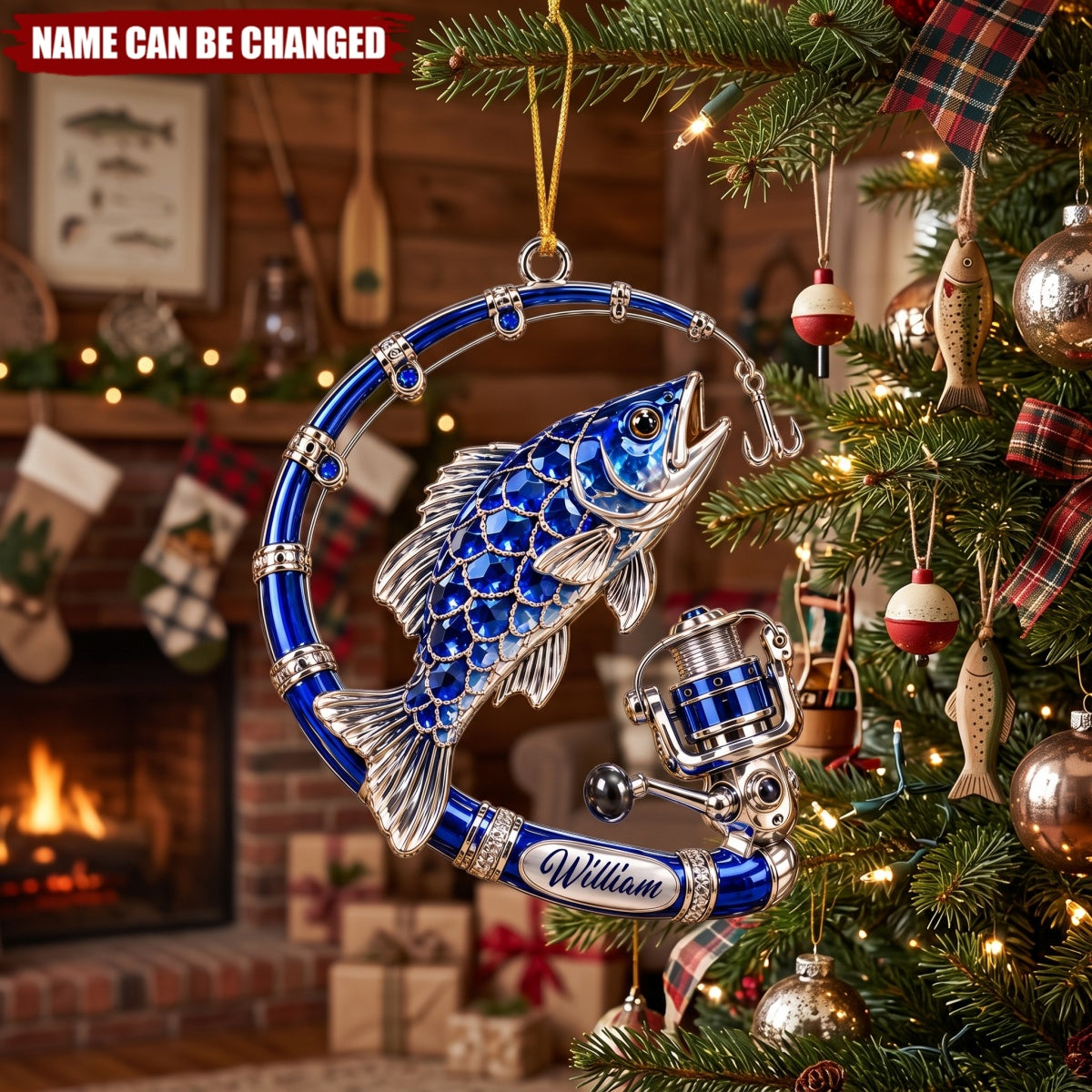 Fishing Life – Personalized Acrylic Custom Shape Ornament
