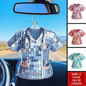 Love Nurse Life - Personalized Nurse Car Ornament