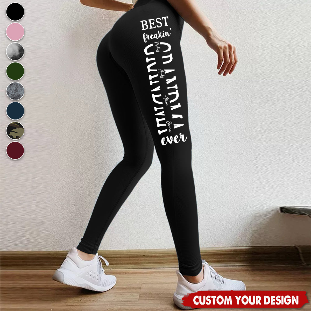 Best Mom Ever Custom With Names - Personalized Leggings