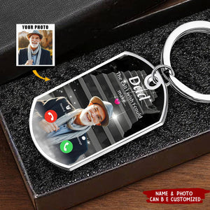 The Call I Wish I Could Make - Personalized Memorial Stainless Steel Keychain