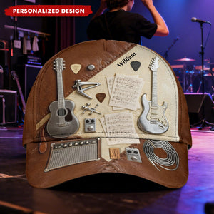 Guitarist - Personalized Guitar Classic Cap, Gift for Music Lovers