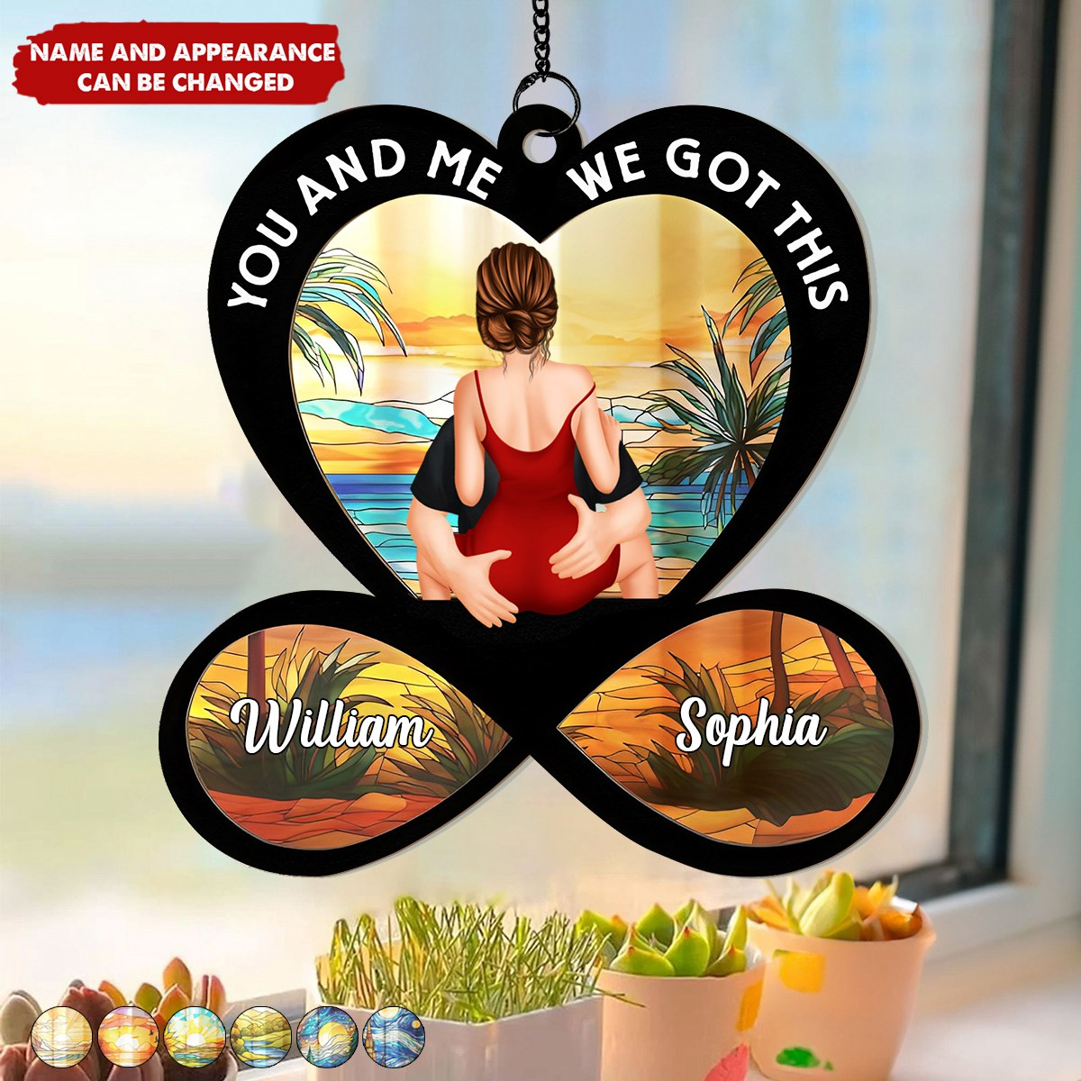 You & Me We Got This Couples - Personalized Window Hanging Suncatcher Ornament