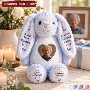 Memorial Sympathy Gifts For Loss - Personalized Bunny Plush