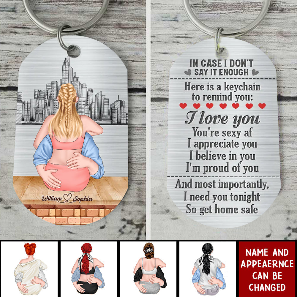 Custom Personalized Couple Stainless Steel Keychain - Gift Idea For Couple/Valentine's Day - I Need You Tonight