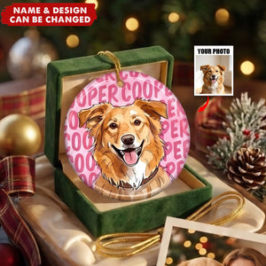 Custom Photo Ceramic Ornament - Personalized Birthday Gifts For Dog Cat Lovers, Dog Dad And Mom, Cat Owners - Merry Christmas From My Heart