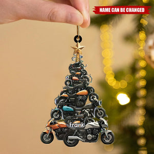 Motorcycle Christmas Tree Ornament, Gift for Motorcycle Love